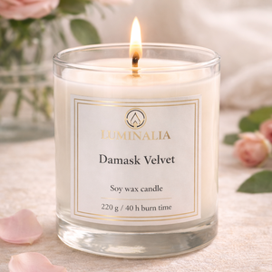 Lumanare 220g Damask Velvet , Casa & Stil de viata, Lumanari, parfumuri, arome, Felinar cu lumanare, Lumanare si fabricarea lumanarilor, ARTYNOS