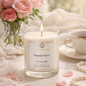 Lumanare 220g Damask Velvet  - casă & stil de viață - lumânări, parfumuri, arome - felinar cu lumânare - Artynos.ro