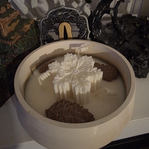 Lumânare parfumată  - crăciun - decorațiuni de crăciun de casă - lumânări parfumate de crăciun - Artynos.ro