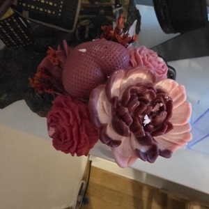 Aranjament floral  - accessorii și unelte - materie primă mixtă - lumânare - Artynos.ro