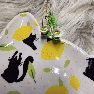 Cercei handmade , Bijuterii, Cercei, Cercei cu figurine, Altele, Cercei handmade realizati din lut polimeric. , ARTYNOS