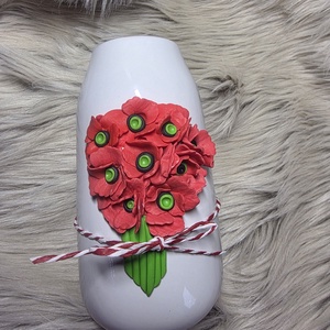 Vaza handmade , Casa & Stil de viata, Decoratiuni de casa, Accesorii florale, Buchete de flori, , Vaza handmade realizata din lut polimeric. , ARTYNOS