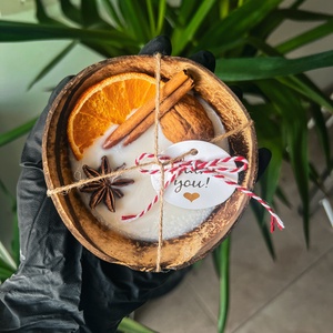 Lumanare nuca de cocos, Casă & Stil de viață, Lumânări, parfumuri, arome, Lumânare - lumânări artizanale, Altele, ARTYNOS