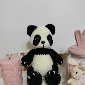Ursuleț panda de catifea  - jucării și echipamente pentru copii - plușuri - ursuleț de pluș - Artynos.ro