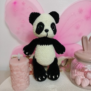 Ursuleț panda de catifea  - jucării și echipamente pentru copii - plușuri - ursuleț de pluș - Artynos.ro