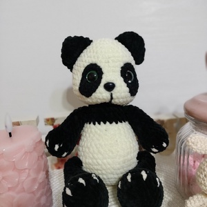 Ursuleț panda de catifea  - jucării și echipamente pentru copii - plușuri - ursuleț de pluș - Artynos.ro