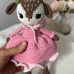 Păpușă croșetată handmade � Lunahandmade - jucării și echipamente pentru copii - plușuri - păpușă croșetată, păpușă de pluș - Artynos.ro