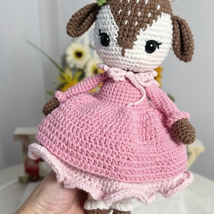 Păpușă croșetată handmade � Lunahandmade - jucării și echipamente pentru copii - plușuri - păpușă croșetată, păpușă de pluș - Artynos.ro