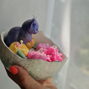 Lumânare Purple cat - casă & stil de viață - lumânări, parfumuri, arome - lumânări artizanale - Artynos.ro