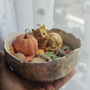 Lumânare Autumn cat - casă & stil de viață - lumânări, parfumuri, arome - lumânări artizanale - Artynos.ro