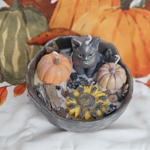 Lumânare artizanala Black oud cat - casă & stil de viață - lumânări, parfumuri, arome - lumânări artizanale - Artynos.ro