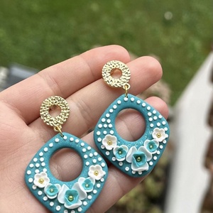Cercei handmade din lut polimeric  - Artynos.ro