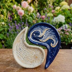 Set handmade tavite de bijuterii sau decor Yin si Yang - Artynos.ro