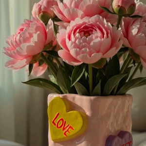 Vaza din lut pentru decor si plante artificiale - casă & stil de viață - decorațiuni de casă - accesorii florale - vaze - Artynos.ro
