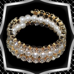 Bijuterii bratari: trei randuri de perle de ceara bratara de cristal ES-K07-3a, , , ARTYNOS