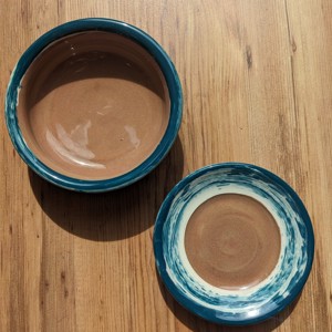 Set de boluri ceramice cu dungi, , , ARTYNOS