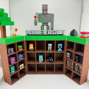 Suport pentru figurină Minecraft Kinderjoy, versiune deschisă - casă & stil de viață - decorațiuni de casă - decorațiuni de masă și rafturi - boluri decorative - Artynos.ro