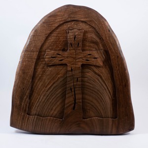 Decorare de perete cu model de cruce, cruce din lemn, cruce de perete -  - Artynos.ro