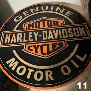 Harley Davidson decor de masa sau de perete 70 cm, Casa & Stil de viata, Mobilier artizanal, Mese, , ARTYNOS