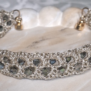 Bratara eleganta cu cristale verde fumuriu - Artynos.ro