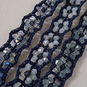 Set 3 Bratari Crosetate Manual cu Cristale - Colectia Lumina Flower - Bijuterie Handmade - bijuterii - brățări - brățări din mărgele - Artynos.ro