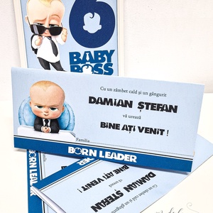 Plic de bani Baby Boss botez - Artynos.ro