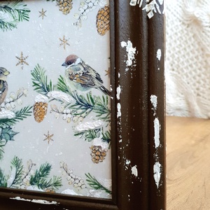 Iarna intr-o ramă  - casă & stil de viață - decorațiuni de casă - decorațiuni de pereți - placă decorativă - Artynos.ro