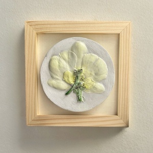 Basorelief Orhidee, Casa & Stil de viata, Accesorii pentru decorat casa, Picturi murale, Panouri si tablouri, panouri decorative, Lucrare cu argila, Obiecte pictate, ARTYNOS