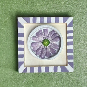 Basorelief Crizantema, Casa & Stil de viata, Accesorii pentru decorat casa, Picturi murale, Panouri si tablouri, panouri decorative, Lucrare cu argila, Obiecte pictate, ARTYNOS
