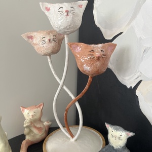 Pisicute decorative - arte vizuale și accesorii  - sculptură - sculpturi și figurine din ceramică - Artynos.ro
