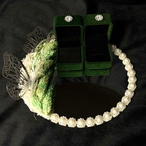 Oglinda Verighete , Accesorii nunta, Accesorii de nunta, Suport verighete si perne pentru inele, Aranjament de flori, ARTYNOS