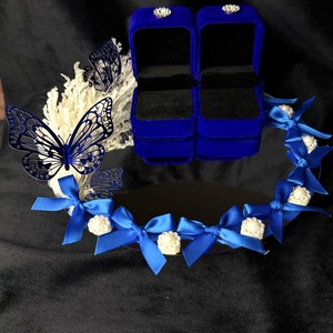 Oglindă Verighete  - accesorii nuntă - accesorii de nuntă - suport verighete și perne pentru inele - Artynos.ro