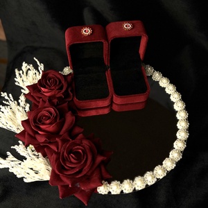 Oglinda Verighete , Accesorii nunta, Accesorii de nunta, Suport verighete si perne pentru inele, Aranjament de flori, ARTYNOS