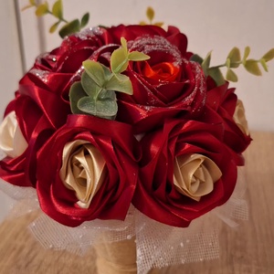 Buchet de flori din satin - casă & stil de viață - decorațiuni de casă - accesorii florale - flori în ghiveci - Artynos.ro