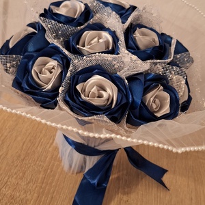 Buchet de flori din satin - casă & stil de viață - decorațiuni de casă - accesorii florale - flori în ghiveci - Artynos.ro