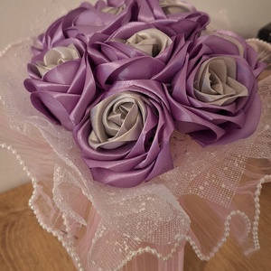 Buchet de flori din satin - casă & stil de viață - decorațiuni de casă - accesorii florale - ghiveci de plante - Artynos.ro