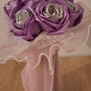 Buchet de flori din satin - casă & stil de viață - decorațiuni de casă - accesorii florale - ghiveci de plante - Artynos.ro