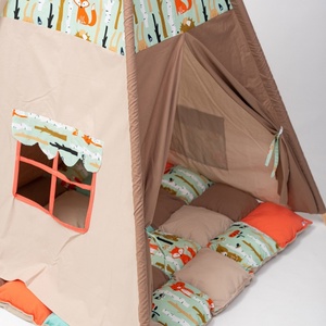 Cort TeePee Animalute Din Padure - jucării și echipamente pentru copii - corturi, căsuțe de copii - Artynos.ro