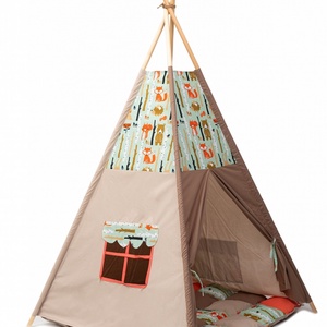 Cort TeePee Animalute Din Padure, Jucării și echipamente pentru copii, Corturi, căsuțe de copii, Patchwork, matlasare, Țesătură, ARTYNOS