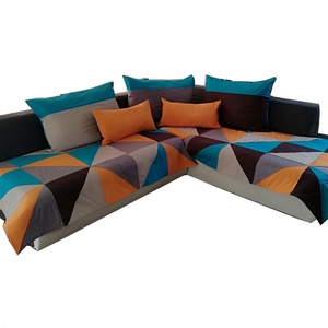 Set Huse Coltar - triunghiuri colorate, Casă & Stil de viață, Textile de casă, Cuvertură de pat, Cusătură, Patchwork, matlasare, ARTYNOS