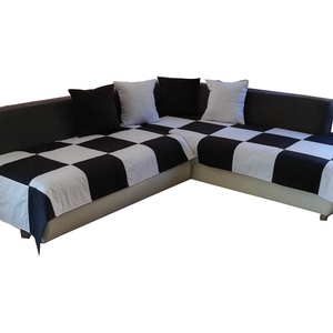 Set Huse Coltar Model Sah Alb Negru, Casă & Stil de viață, Textile de casă, Cuvertură de pat, Cusătură, Patchwork, matlasare, ARTYNOS