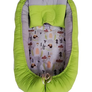Set Baby Nest Animalute Din Padure, Verde Gri, Casă & Stil de viață, Echipament pentru camera copiilor, Cuib pentru copii, , ARTYNOS