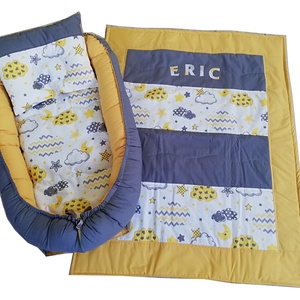 Set Baby Nest Personalizat, Stelute Galbene,  3 Piese, Casă & Stil de viață, Echipament pentru camera copiilor, Cuib pentru copii, , ARTYNOS