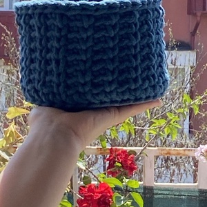 Cosulet crosetat - casă & stil de viață - materiale de depozitare și sortare - coșuri depozitare - Artynos.ro