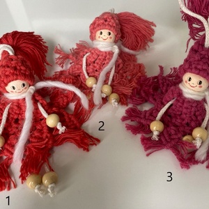 Papusica cu rochita si caciulita - accesorii de crăciun - decorațiuni de crăciun de casă - decorațiuni pentru pomul de crăciun - Artynos.ro