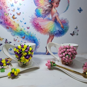 Set lalele - casă & stil de viață - accesorii pentru echipamente de bucătărie - accesorii de servire - căni - Artynos.ro