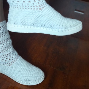 Cizme crosetate lungi - îmbrăcăminte și modă - pantofi, papuci, șosete - adidași - Artynos.ro