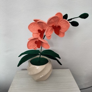 Orhidee crosetata - casă & stil de viață - decorațiuni de casă - accesorii florale - flori în ghiveci - Artynos.ro