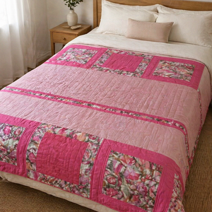 Cuvertura Patchwork Rose Blush - Artynos.ro