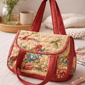 Geanta Patchwork - Belle jardin - genți și portofele - genți de mână și umăr - geantă casual - Artynos.ro